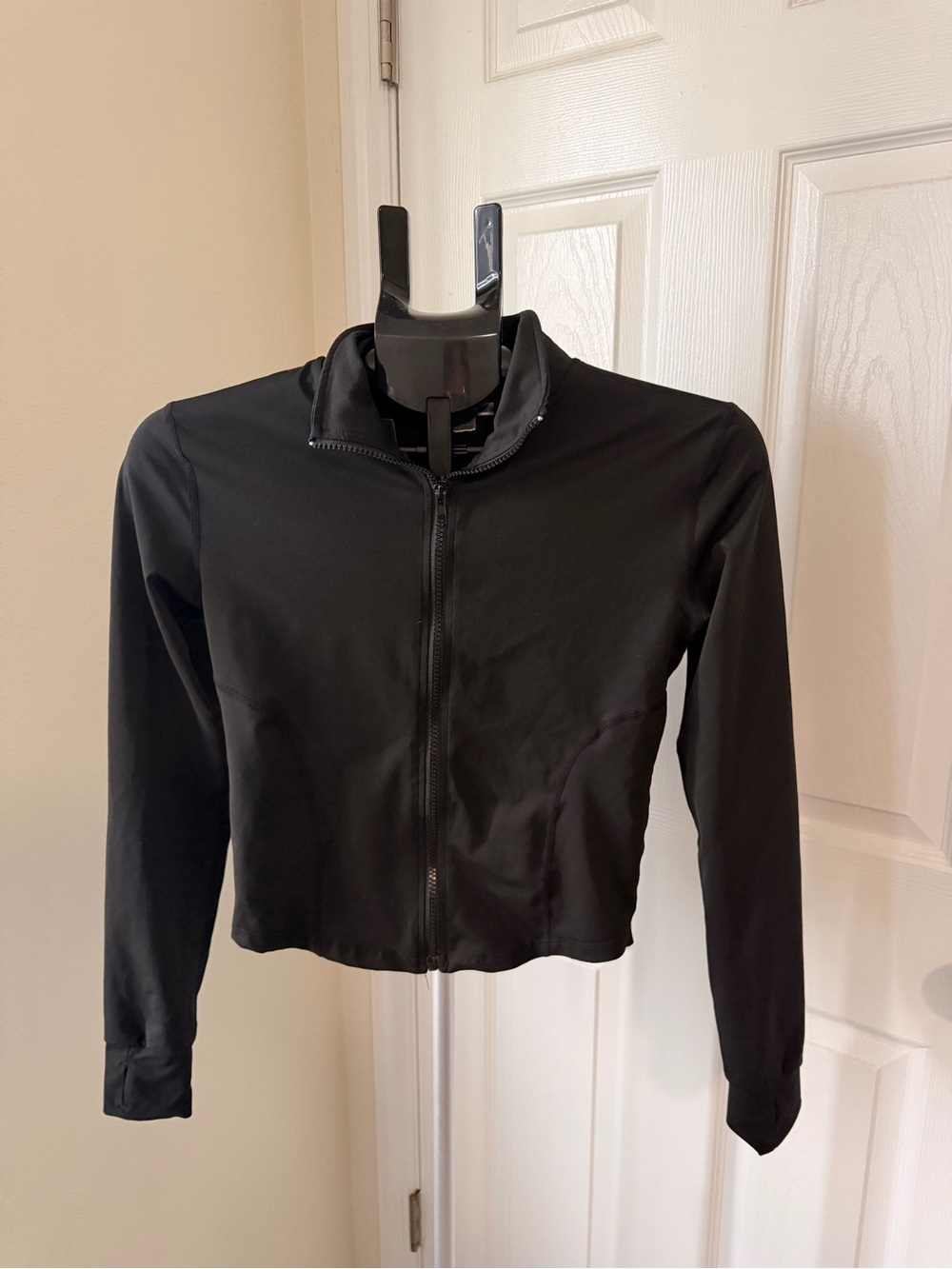 Black crop sports jacket